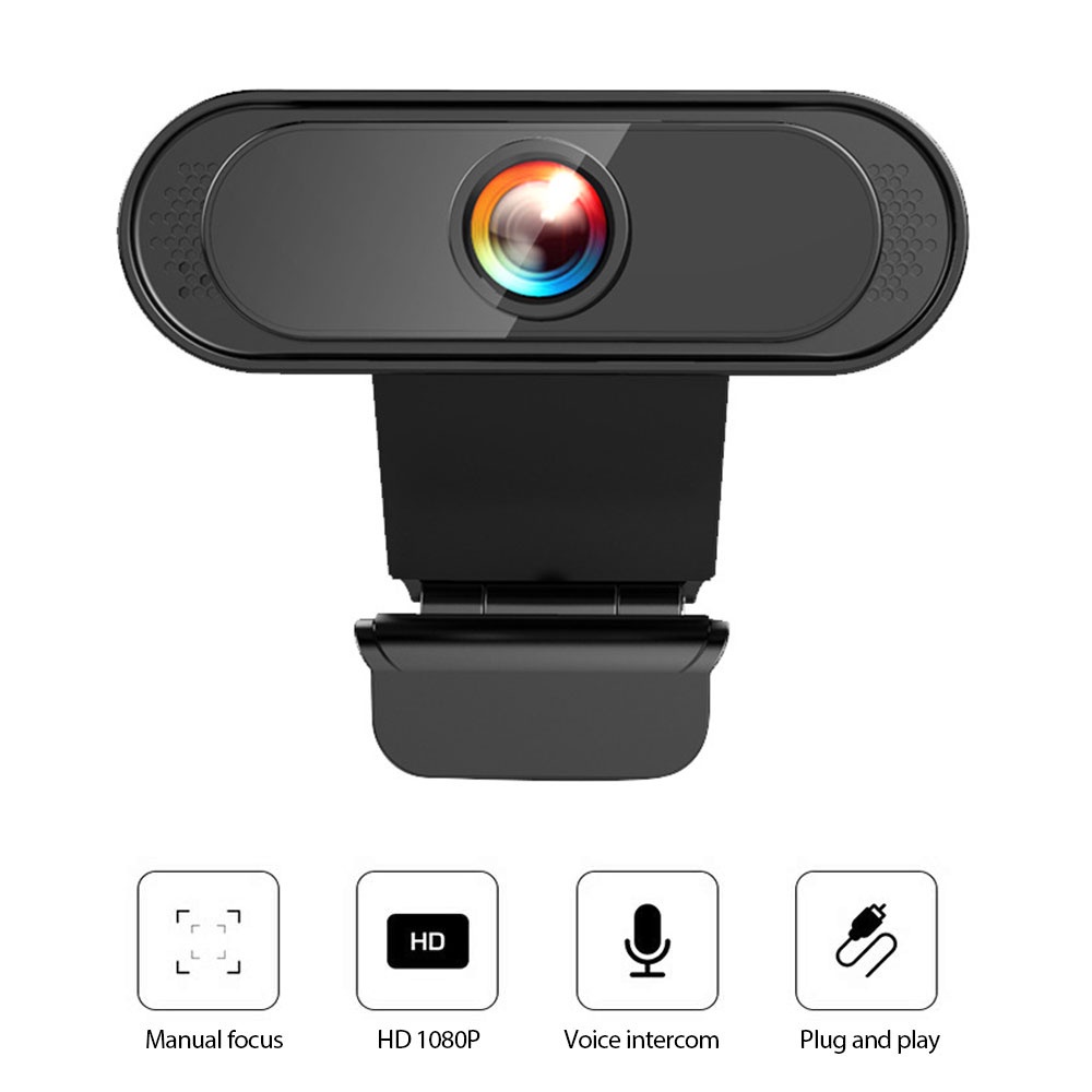 Webcam HD 1080P cổng USB kèm micro cho laptop | BigBuy360 - bigbuy360.vn