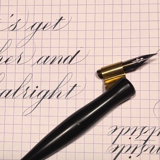 Set Quản Chéo - Ngòi - Mực Viết Calligraphy (Tặng lò xo, lọ chiết mực)
