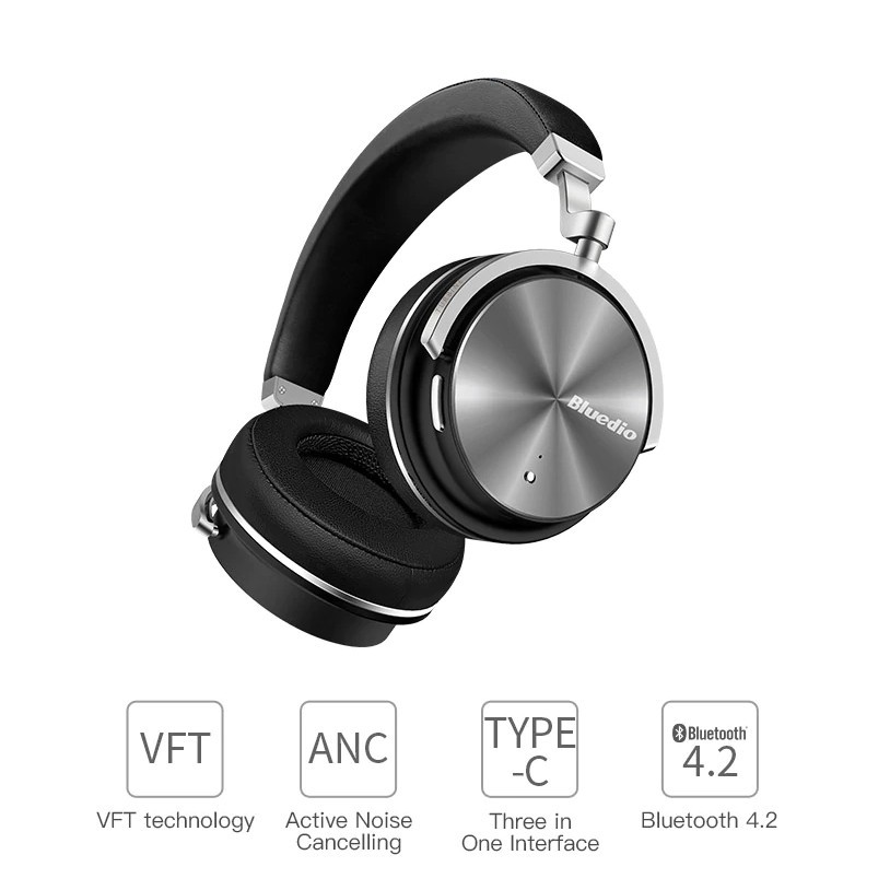 Tai Nghe Kiểm Âm Chống Ồn Bluetooth Hifi Bluedio T4S Chính Hãng