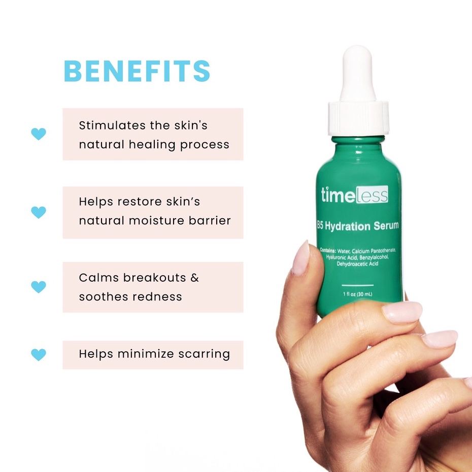 B5 Serum Timeless Vitamin B5 Hydration Tinh Chất Làm Dịu Và Phục Hồi Da 30ml