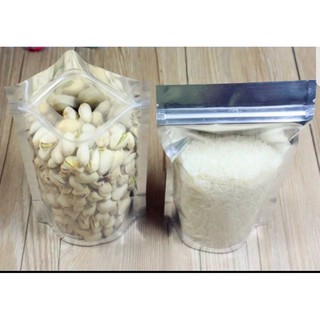 Hàng sẵn - 1KG TÚI ZIP BẠC( TÚI ZIPPER ĐÁY ĐỨNG, TÚI TRÀ SỮA)