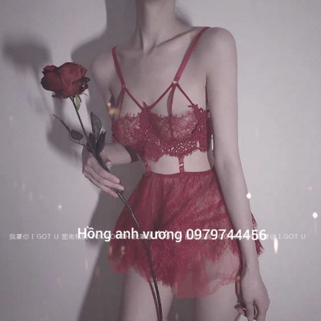 váy ngủ đầm ngủ ren ngực sexy gợi cảm