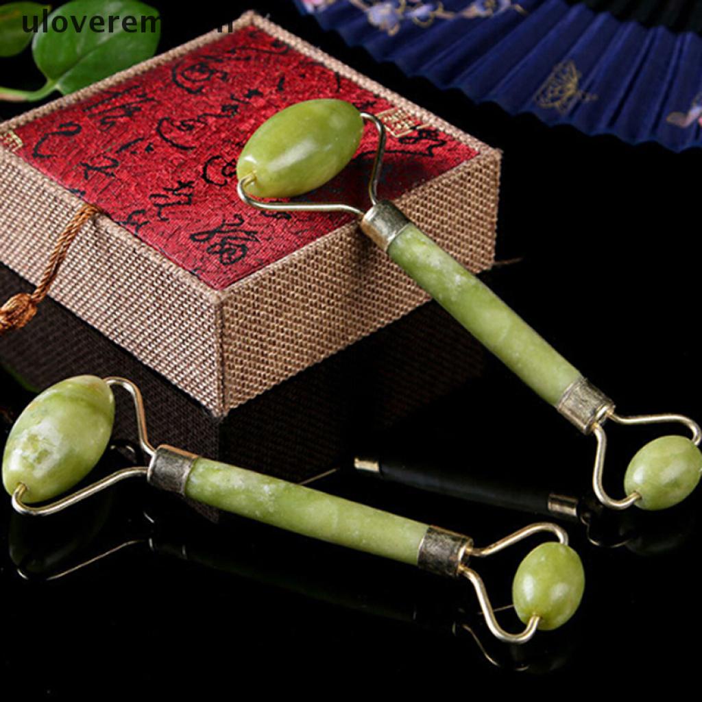 1 Cây Lăn massage Mặt / Cơ Thể Bằng Đá Ngọc Bích Chống Lão Hóa