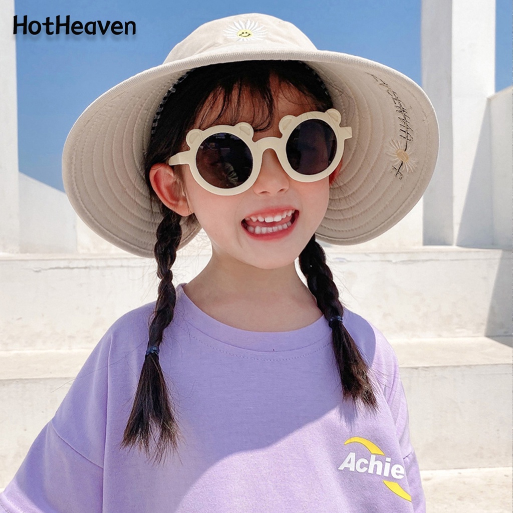 Kính Mát Gọng Hình Gấu Chống Tia UV 9 Màu Dễ Thương Cho Bé