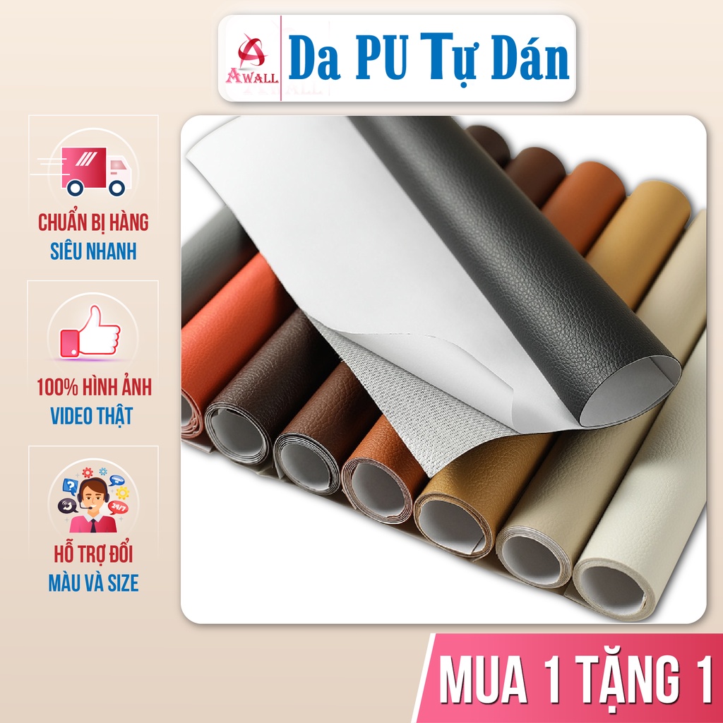 Miếng dán vải da PU tự dính sửa chữa ghế sofa cỡ lớn đồ da cao cấp nhiều màu đẹp | BigBuy360 - bigbuy360.vn