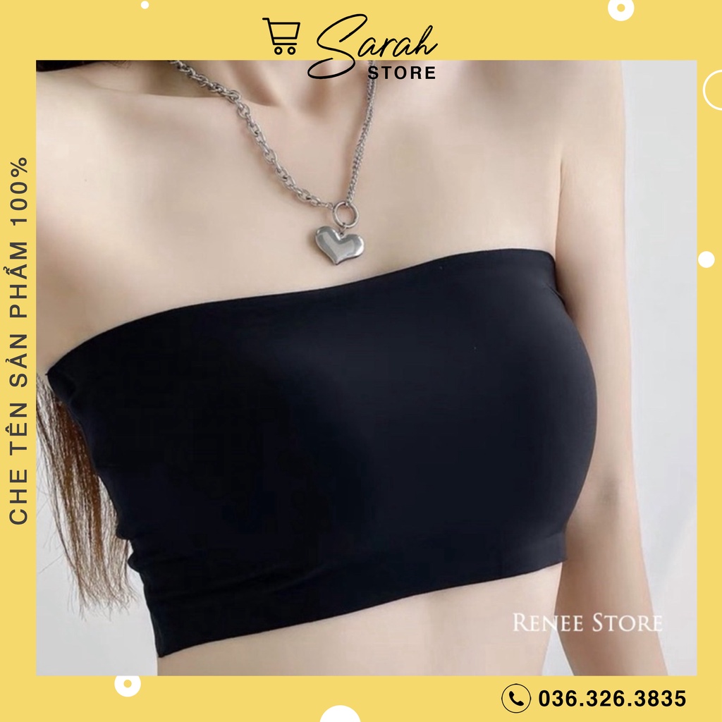 Áo Bra Nữ Quây Ngang Không Dây Đệm Mỏng Dáng Ôm Thoáng Mát 8883
