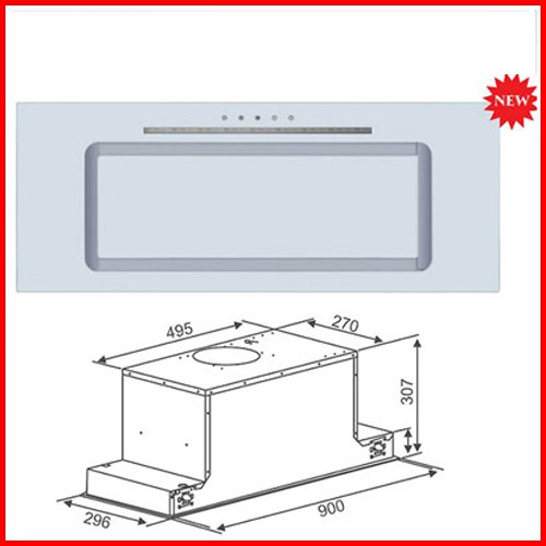 Máy Hút Khói, Hút Mùi Âm Trần, Âm Dưới Gầm Tủ Bếp Canzy CZ68DT