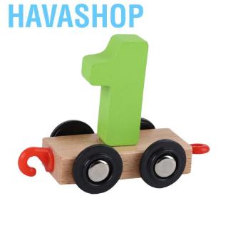 Havashop Funny Wooden Baby Kids Toy Train Early Learning Educational Toys Children Christmas Gifts