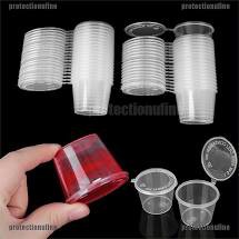 100 hủ sốt 27ml, 30ml, 45ml, ly đựng nước chấm chén tương có nắp liền dùng 1 lần | BigBuy360 - bigbuy360.vn