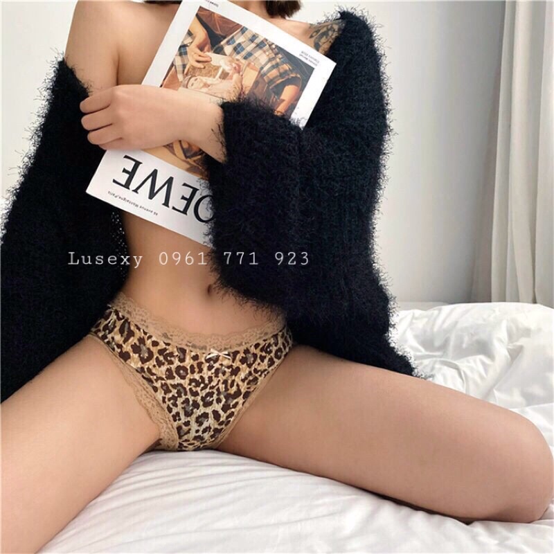 QUẦN LÓT DA BEO DA BÁO CAO CẤP - Quần lót nữ đẹp sexy hiện đại hoạ tiết vằn hổ báo chất su lạnh đẹp mát