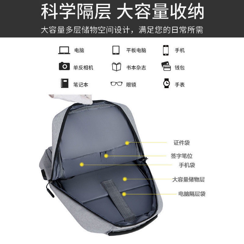 Ba Lô Đựng Laptop 17.3 inch 0725 17.3 inch Phong Cách Doanh Nhân Cho Nam Và Nữ