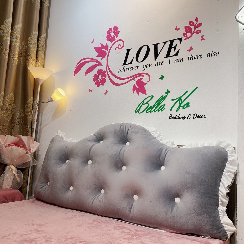 Gối tựa đầu giường Nhập Khẩu Cao Cấp Bella Ho Kích Thước 1.5m Và 1.8m