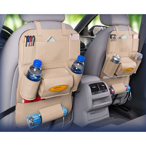 Combo 2 Túi Da Đa Năng Để Đồ Tiện Lợi Sau Ghế Ô TÔ (Hàng loại 1)