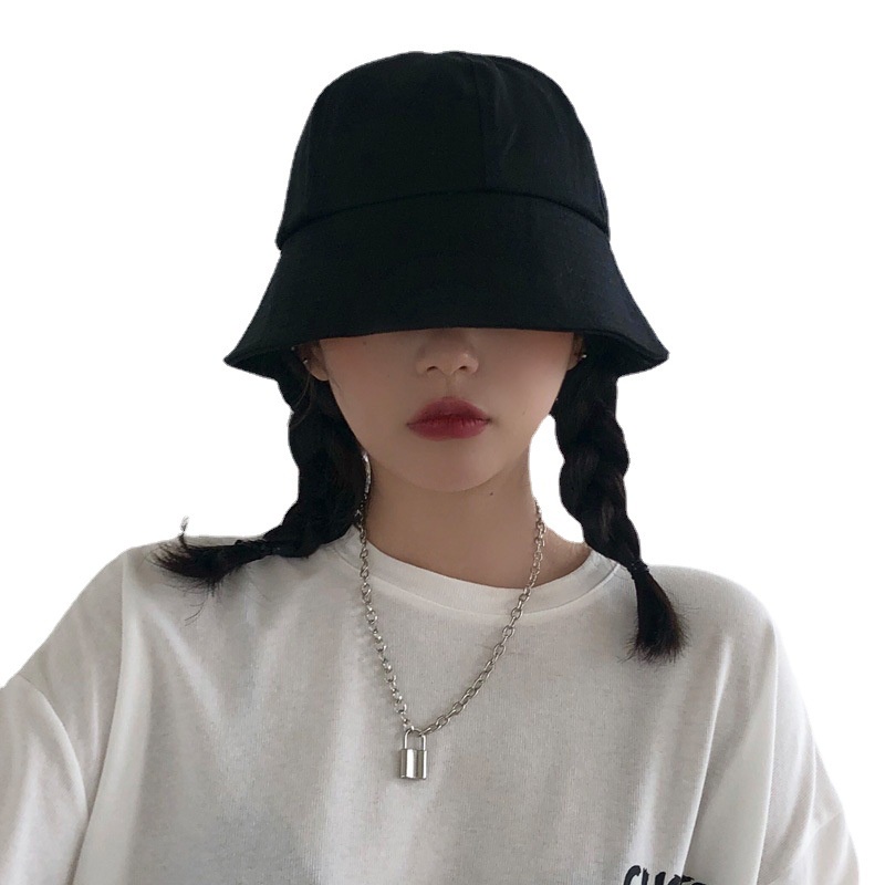 Mũ bucket vành cụp, nón tai bèo vải trơn màu thời trang có dây điều chỉnh form mũ Tom House