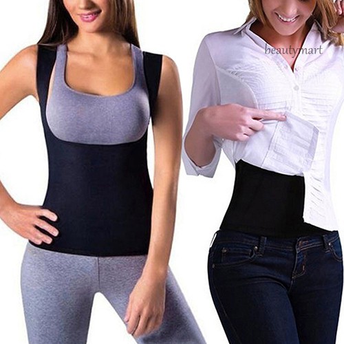 [Hàng mới về] Áo tank top giúp định hình cơ thể đốt cháy mỡ thừa chăm sóc vòng ngực mặc tập yoga/thể hình