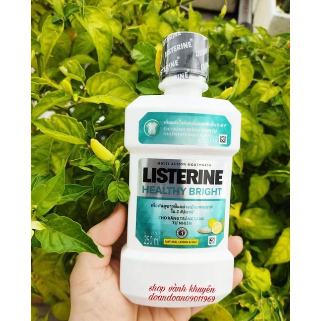 Nước súc miệng giữ hơi thở thơm mát Listerine 250ml