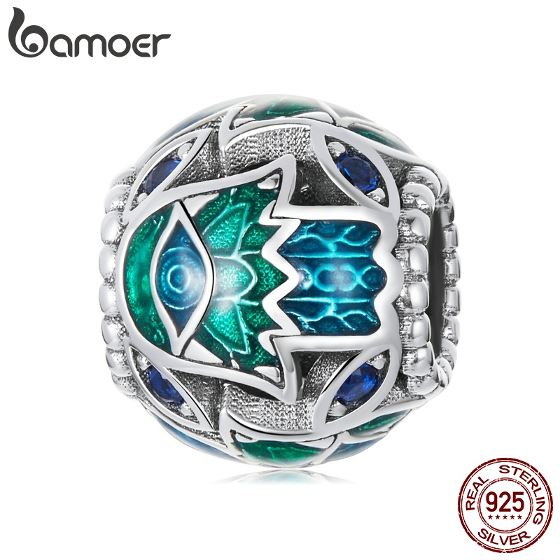 Mặt đồ trang sức BAMOER BSC565  bạc 925 hình bàn tay may mắn