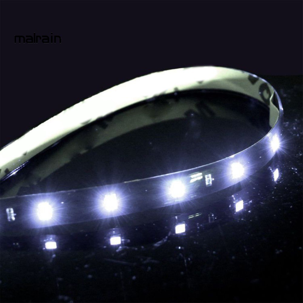 Dây Đèn Led 15 Bóng 3528smd Chống Thấm Nước Trang Trí Xe Hơi