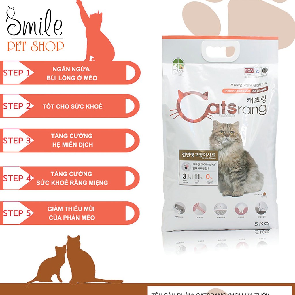 [RẺ NHẤT] Thức ăn hạt khô Catsrang cho mèo 500g - Smile Pet Shop