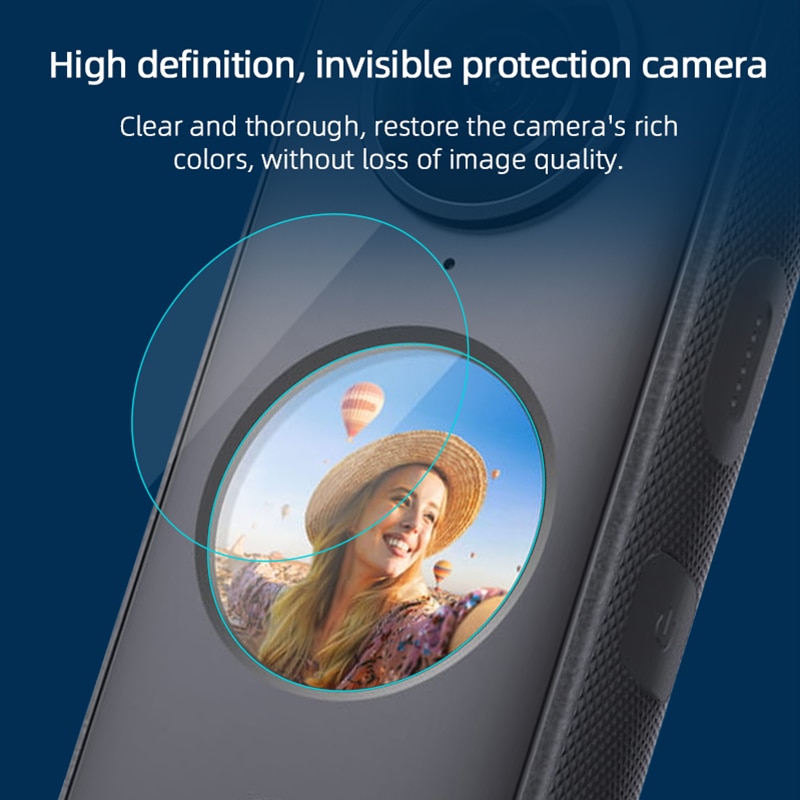 Set 2 Miếng Dán Cường Lực Bảo Vệ Camera Cho Insta360 ONE X2 360 ONE X2 Sự Bảo Vệ