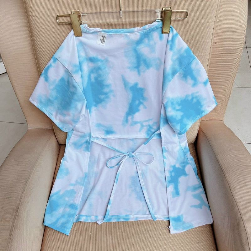 Áo thun LOANG MÀU hở lưng cột dây SAU LƯNG hot nhất hiện nay chất vải bao đẹp