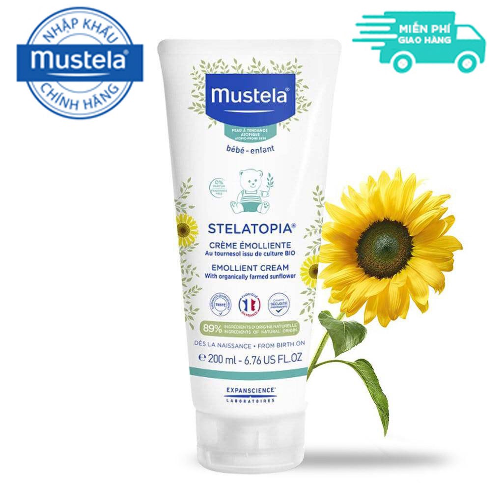 [CHÍNH HÃNG] Kem Dưỡng Da Mặt Và Cơ Thể Cho Trẻ Sơ Sinh &amp; Em Bé Da Chàm Thể Tạng Mustela 200ml #MYPHAMGIARE