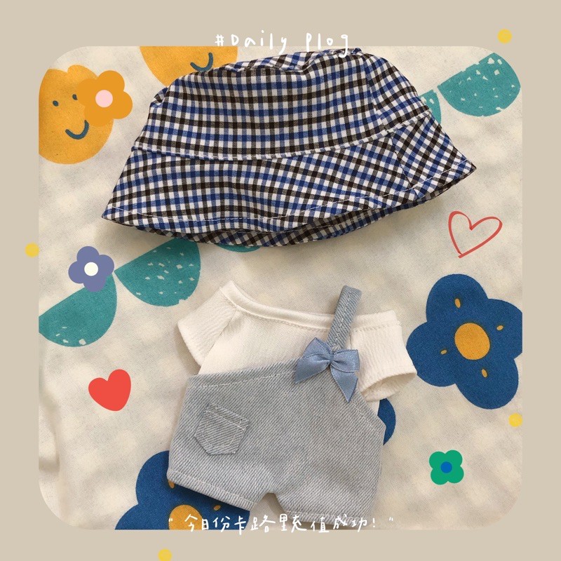 Set yếm nơ chéo dành cho doll 15,20cm