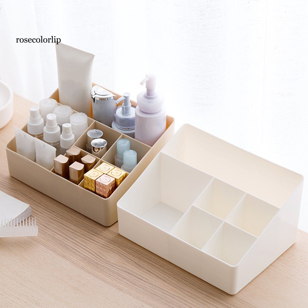 Khay Nhựa Chia Ngăn Đựng Đồ Trang Điểm