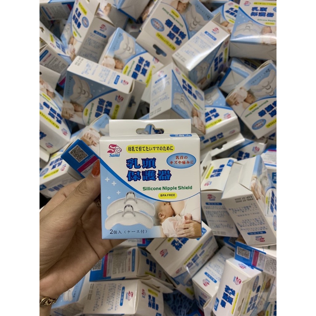 Hộp 2 núm trợ ti siêu mềm silicon dành cho mẹ