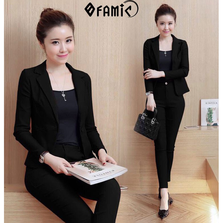 Vest nữ Hàn Quốc Nguyên Bộ Quần Dài Kèm Áo Trong | BigBuy360 - bigbuy360.vn