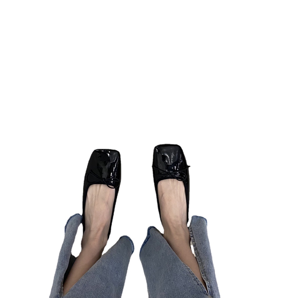 Giày Búp Bê Đế Mềm Đính Nơ Thời Trang Xuân Thu 2022 Cho Nữ