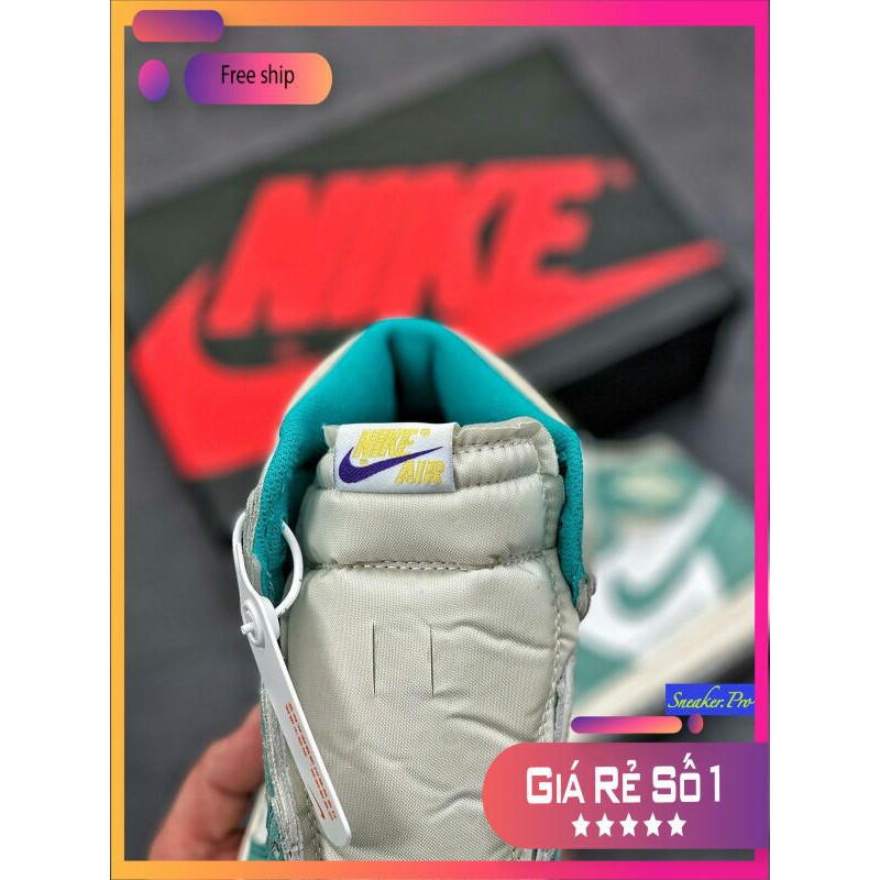 (FREESHIP+HỘP+QUÀ) Giày thể thao AIR JORDAN 1 Retro High Turbo Green xanh ngọc nhạt siêu đẹp cho nam và nữ siêu đẹp | BigBuy360 - bigbuy360.vn