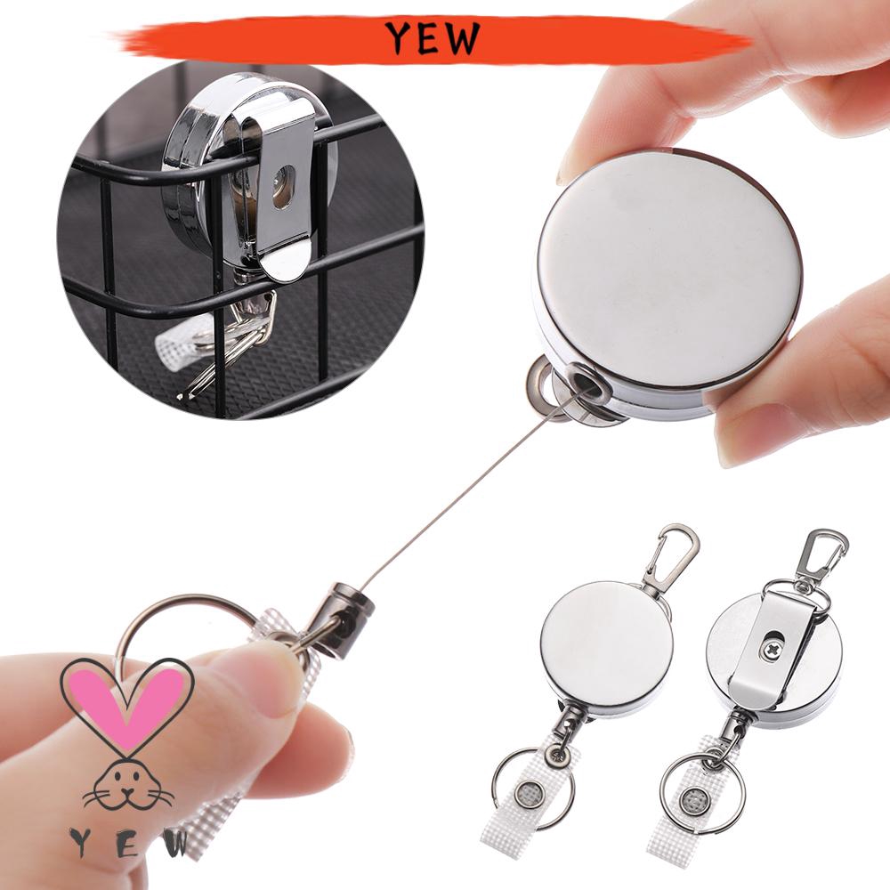 1 Kẹp Giữ Thẻ ID Chống Thất Lạc Bằng Kim Loại Giá Đỡ