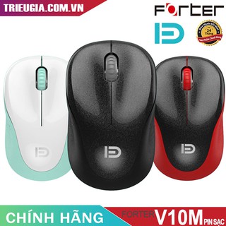Chuột không dây Pin sạc Forter V10m - Pin sạc - Chính hãng
