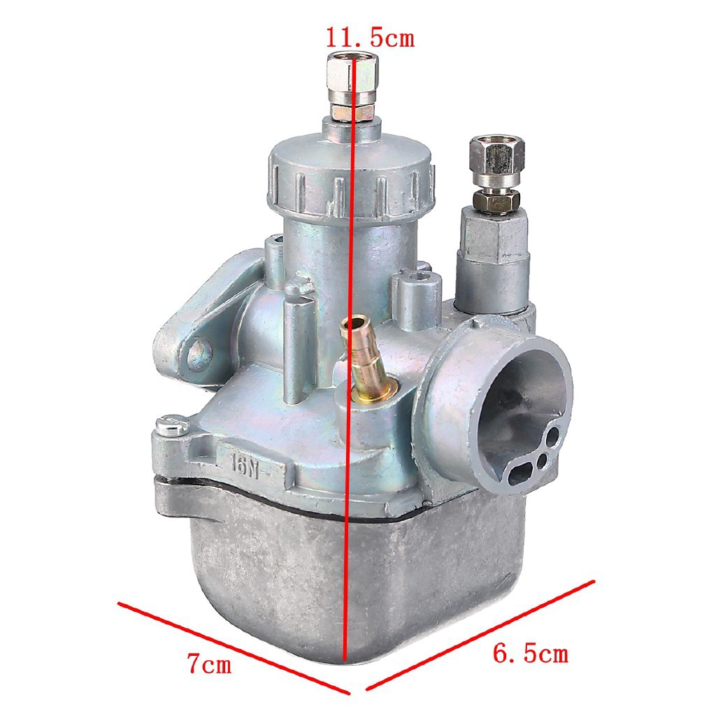 Bộ chế hòa khí 16N1-11 16mm dành cho mô tơ động cơ của xe Simson S50 S51 S70