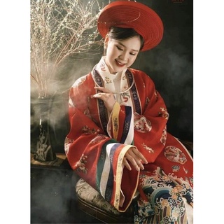 Cổ áo và viền tay ngũ sắc áo Nhật bình