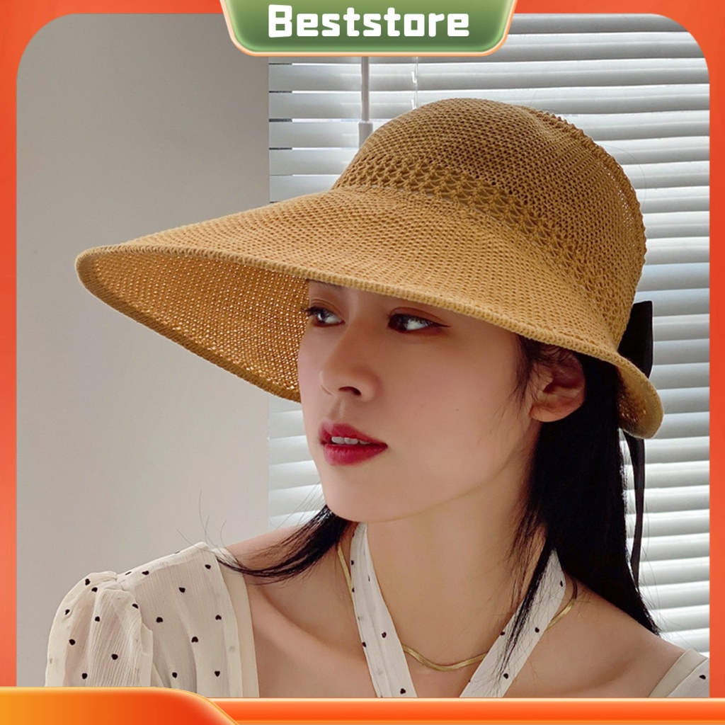 Nón Lưỡi Trai Nửa Đầu Phối Nơ Thời Trang Cho Nữ