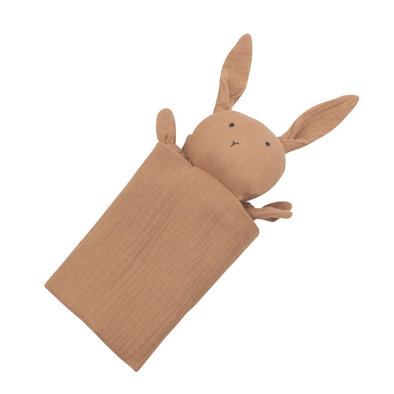 Khăn Hình Thỏ Bằng Cotton Mềm Mại Cho Bé