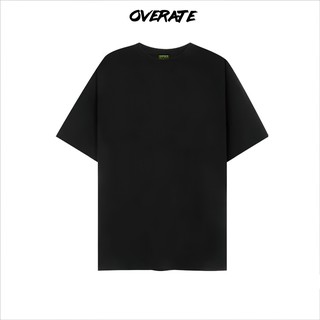 Áo thun trơn - tay lỡ unisex form rộng overate màu đen