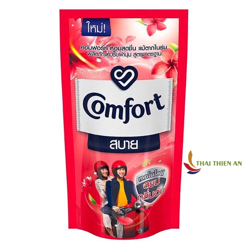 COMBO 10 nước xả vải COMFORT hương hoa ly lan tỏa Thái Lan 580ml - túi - Fabric softener