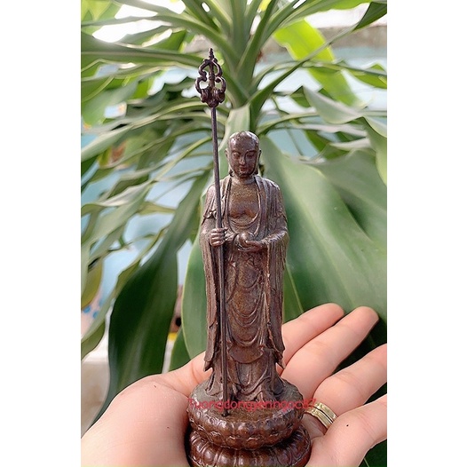 Tượng đồng ngài Địa tạng vương bồ tát ( cao 13 cm )