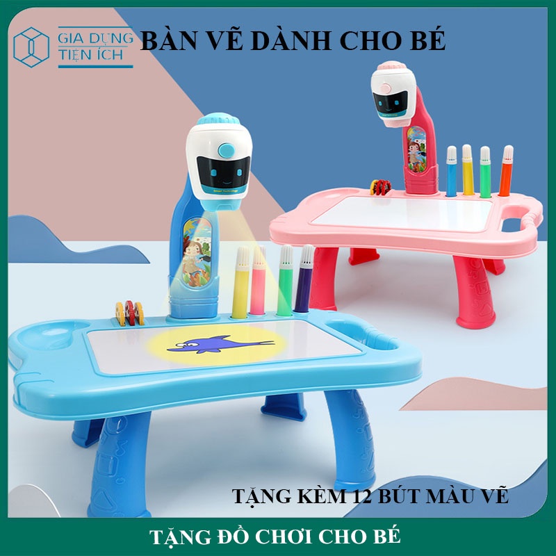 Bàn vẽ thông minh cho bé, bàn vẽ có đèn chiếu, có nhạc, bảo hành 6 tháng, bàn vẽ cho trẻ 2 3 4 5 6 7 tuổi