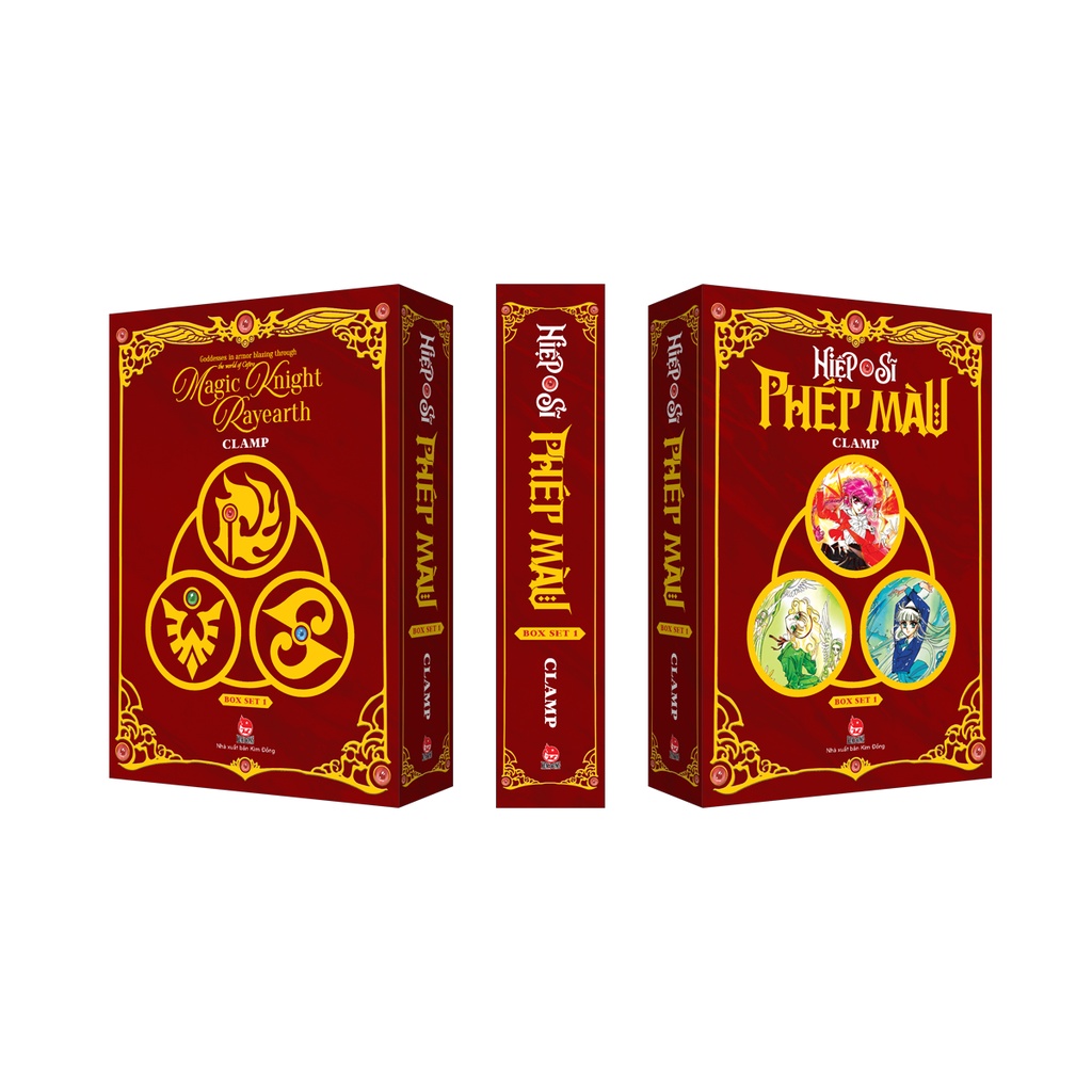 Truyện tranh - Boxset Hiệp sĩ phép màu Phần I - Trọn bộ 3 tập - Tặng kèm thẻ nhân vật - Magic Knight Rayearth - Clamp