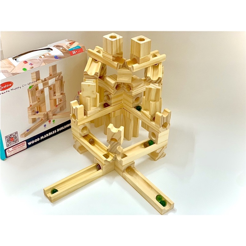 Nhà Bi Gỗ Thông Minh Xếp Hình 60 miếng