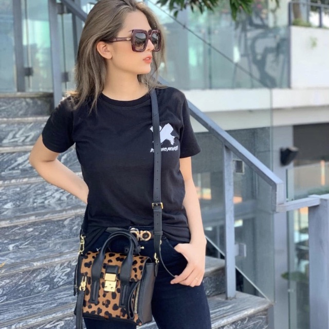 Túi Phillip Lim Pashli màu da báo leopard phủ lông