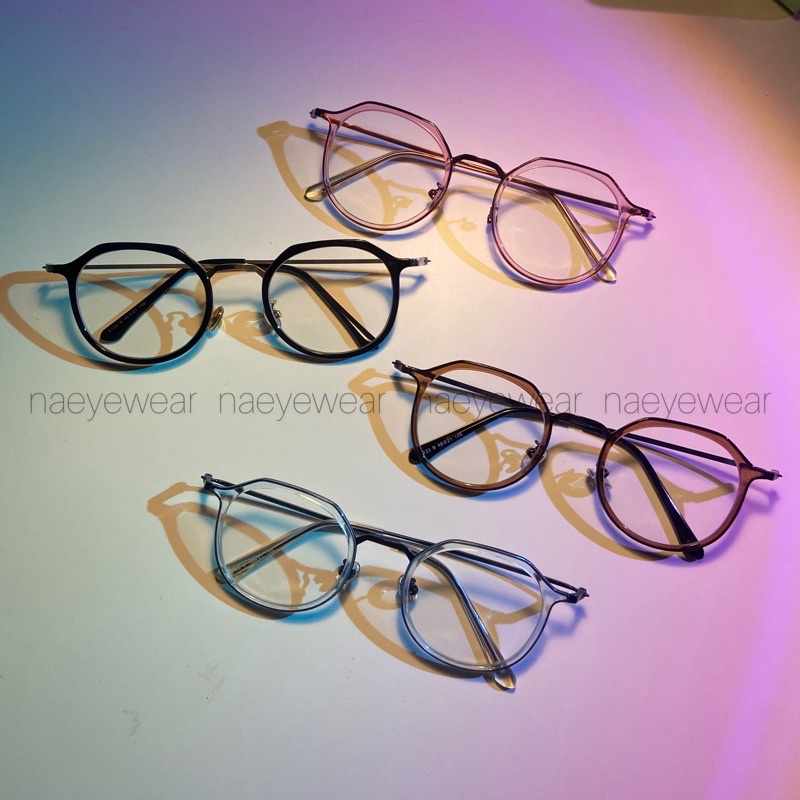 Kính đa giác kim loại mix nhựa mẫu mới xinh ngất