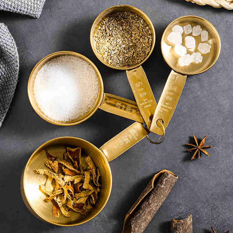 Muỗng Đo Lường Gia Vị Bằng Thép Không Gỉ Tiện Dụng
