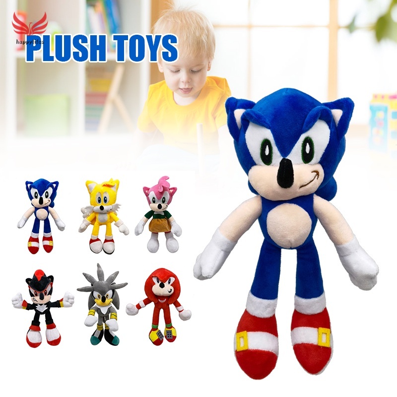 Búp bê nhồi bông hình nhân vật Sonic 30cm đáng yêu