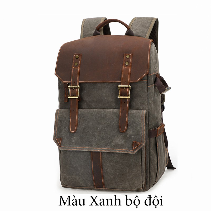 [Mã 252ELSALE hoàn 7% đơn 300K] Balo máy ảnh vải canvas cao cấp Batik full photo