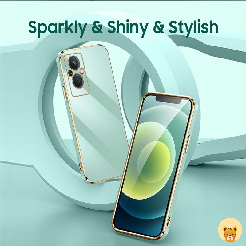 Ốp Điện Thoại Mạ Điện 7 Màu Sang Trọng Đơn Giản Dành Cho Oppo Reno 7 Reno 7Z
